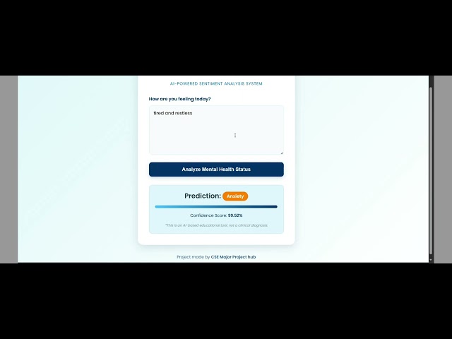 AI Mental Health Predictor | Machine Learning Project | Python