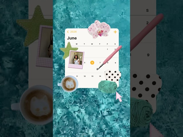 summer itinerary for the crochet girls! crocheting by the pool, yummy food, and fun activities🧚🏻