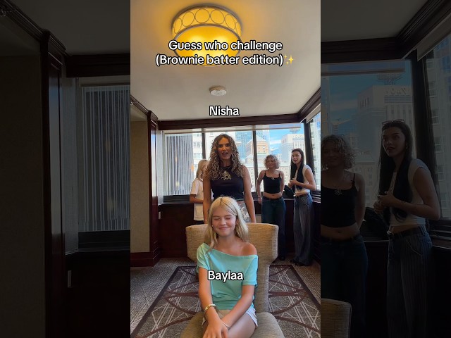 GUESS WHO CHALLENGE? 😅 #challenge #funny #nishaandfam