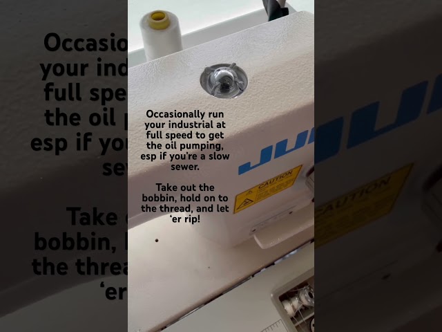 A little maintenance tip for industrial single needles… #sewing