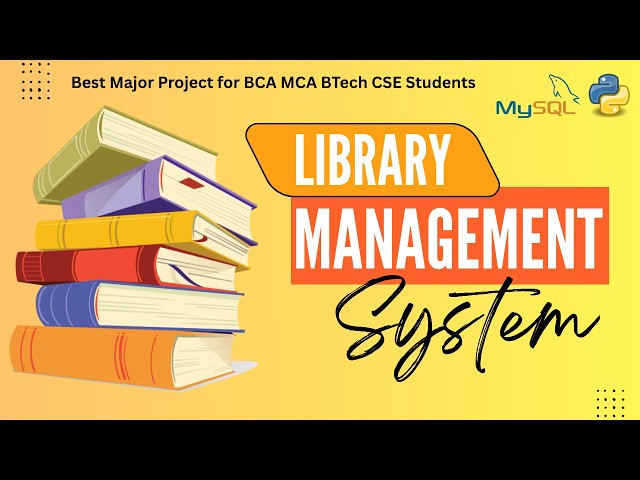 Python GUI Project | Library Management System | Tkinter + MySQL