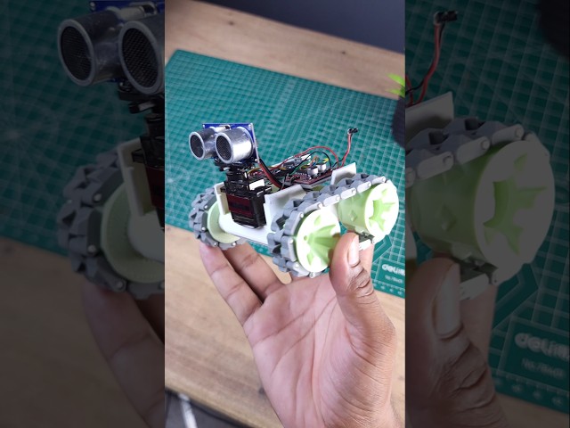DIY Smart Obstacle Avoiding Robot tank | Arduino Project | #ashwinprojects #AltiumStudentLab