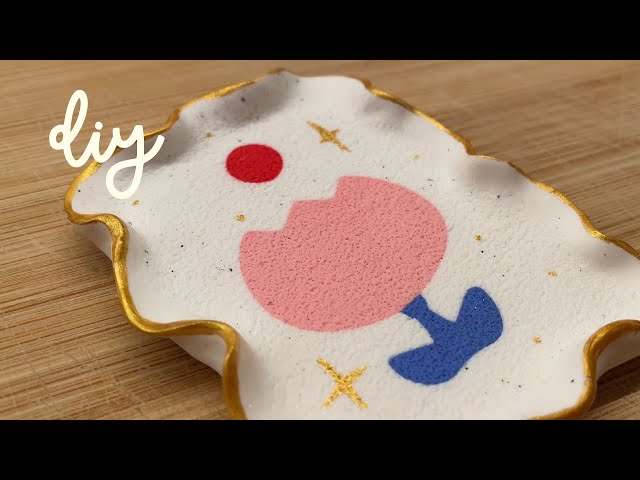 DIY trinket dish with polymer clay | Fimo Soft tutorial | aesthetic home decor
