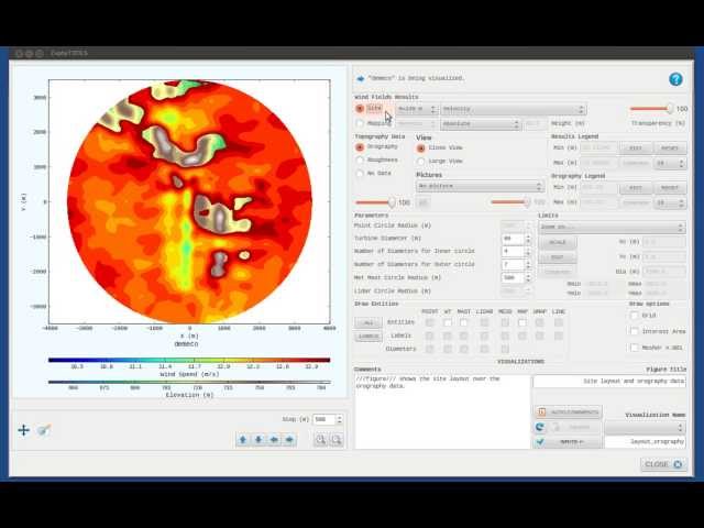ZephyTOOLS : CFD wind parameters in a complex site