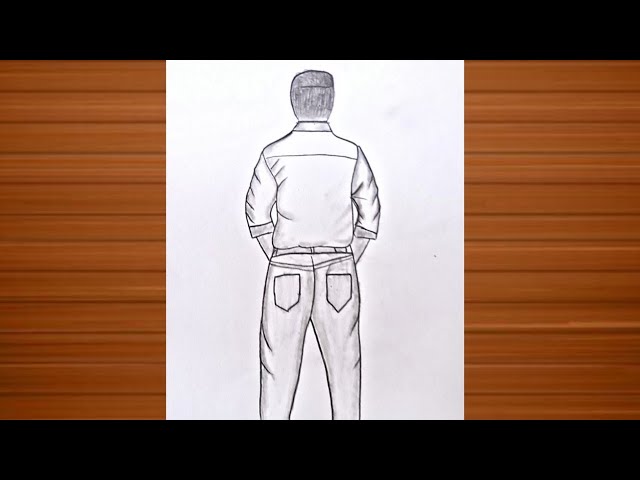 How to Draw a Stylish Boy from Back Side | Easy Pencil Sketch Drawing ✏️ | Step by Step
