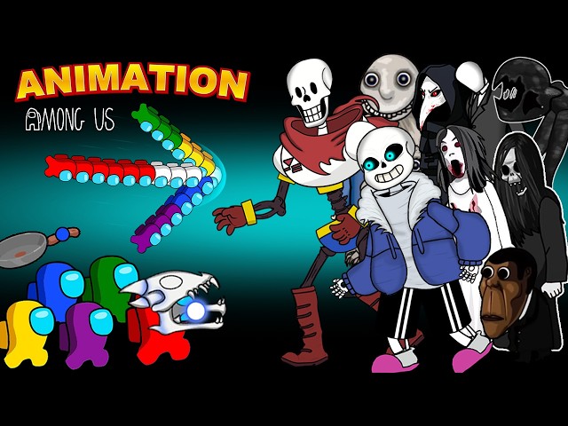 Among Us Animation EP3 New Version | AMONG US VS ALL ZOMBIES & SAN, PAPYRUS IN UNDERTALE