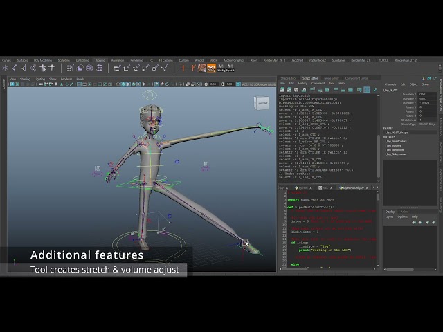 Maya Auto Limb Rigging Python Script