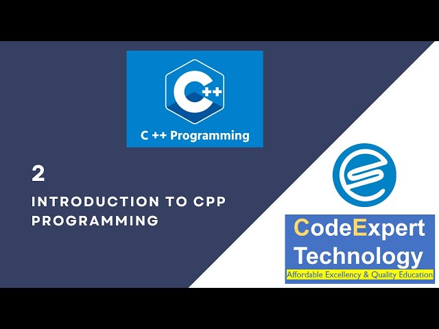 Introduction to CPP Programming Language 2