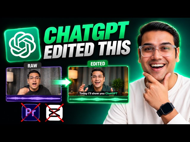 ChatGPT Video Editing: I Let ChatGPT Edit My Entire Video 🤯 #ChatGPT #AIVideoEditing #VideoEditing