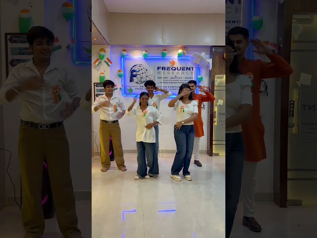 Desh Rangila 🇮🇳 | Patriotic Team Celebration | Indian Pride & Unity | Frequent Research #shorts