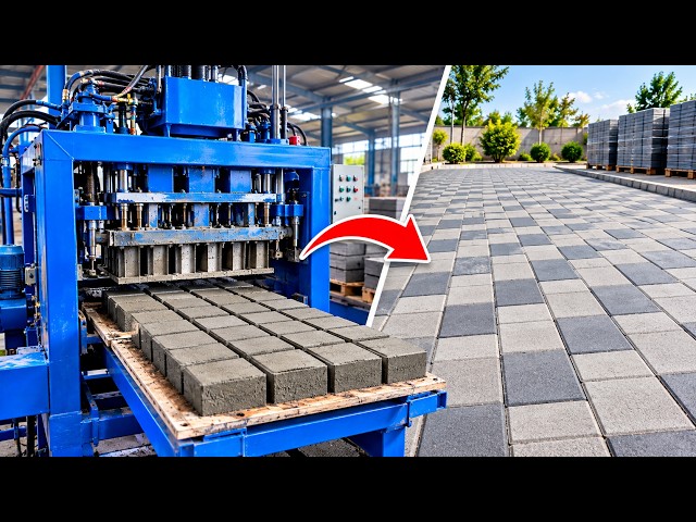 Fast Modern Cement Tuff Tile Manufacturing | Amazing Factory Process
