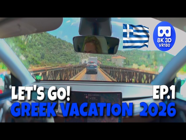 VR180 3D 8K | VLOG 17 | From Poland 🇵🇱 to Greece 🇬🇷 Let's GO - Vacation Series Starts Now!