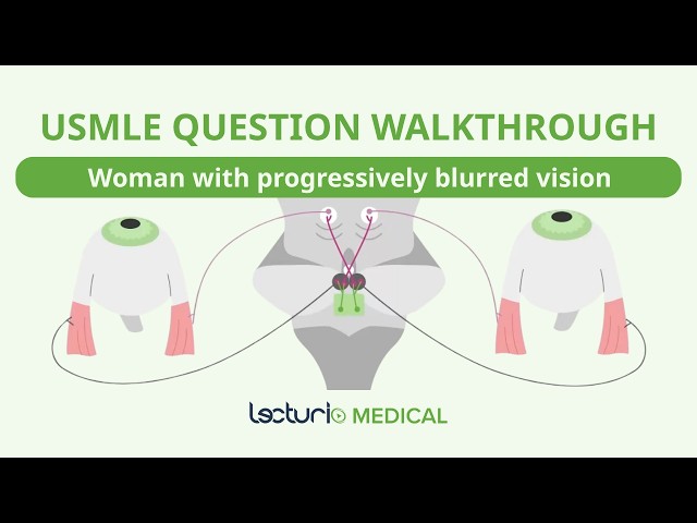 25 year-old female with progressively blurred vision | USMLE Case Walkthrough