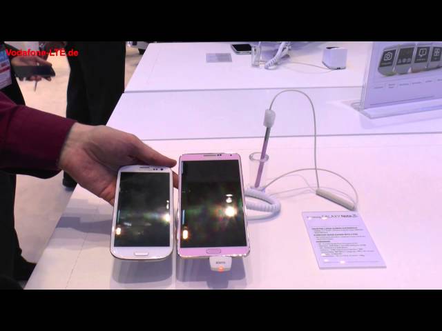 Samsung Galaxy Note 3 und Samsung Gear (IFA 2013) - optimal mit Vodafone LTE