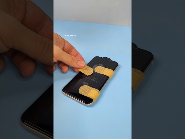 How to Install a Tempered Glass Screen Protector on Your Phone without Bubbles #diy #phone #screen