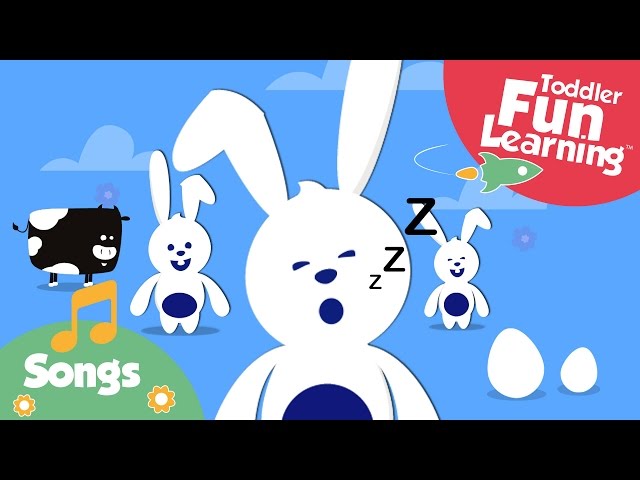 Hop Little Bunnies | Nursery Rhyme for Toddlers | Toddler Fun Learning