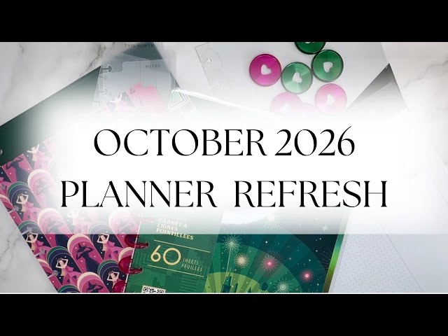October 2026 Happy Planner | Classic Vertical Creative Planner | Planner Set-up & Refresh