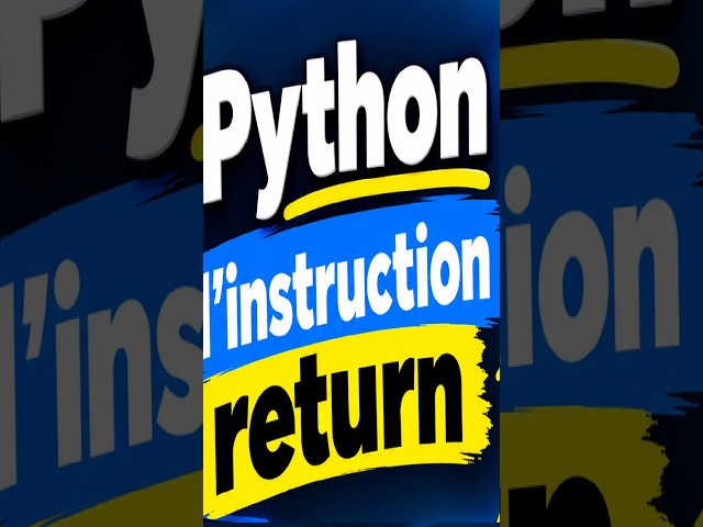 Python l'instruction Return #coding #python #learnpython