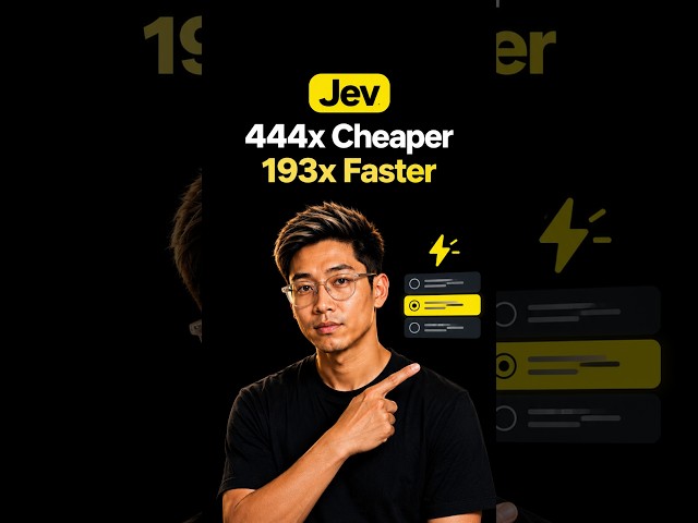 This AI is 444x Cheaper & 193x Faster 🤯 | Jev
