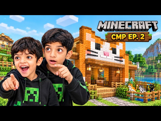 I Built the CUTEST CAT HOUSE in Minecraft! 🐱🏠 | CMP EP. 2 | Ibrahim Playz