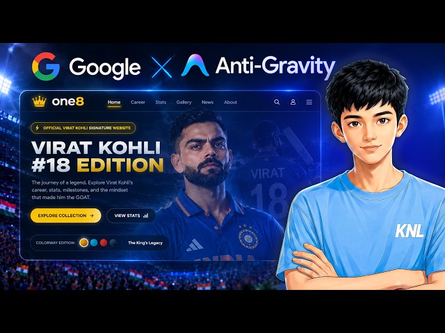 I Built one8 Website Using Google Antigravity 🤯 | No Coding Required!