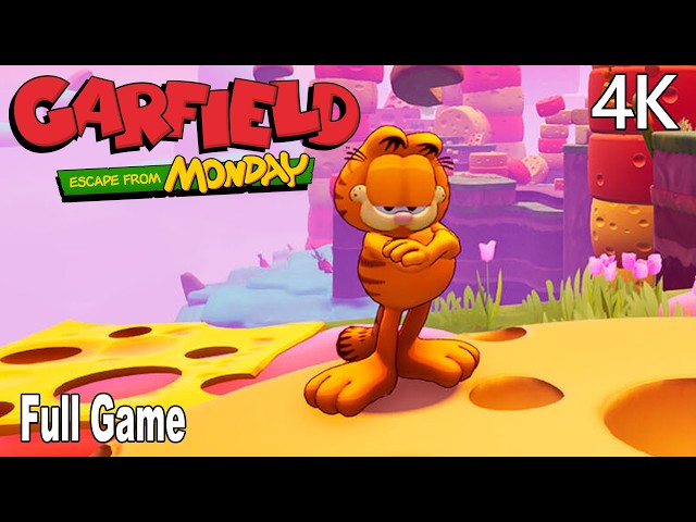 Garfield Escape from Monday Full Gameplay Walkthrough | FULL GAME 4K No Commentary