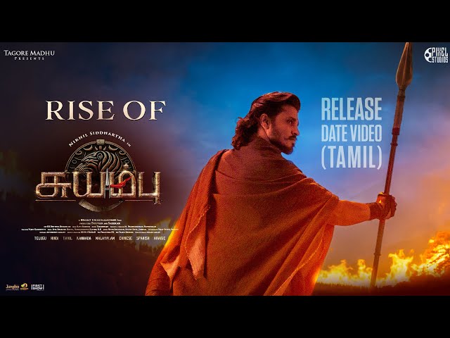 Rise of Swayambhu - Release Date Video (Tamil) | Nikhil | Samyukta | Nabha | Bharat | Ravi Basrur