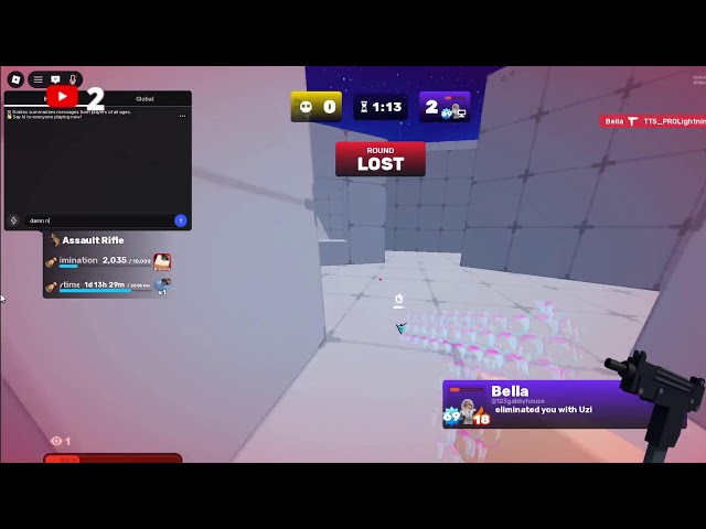 Playing Roblox Rivals With GLASS!