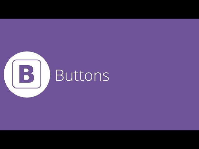 Bootstrap tutorial 11 - Buttons