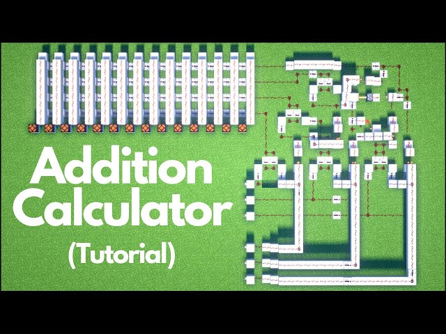 Minecraft: Simple Addition Calculator (Tutorial)