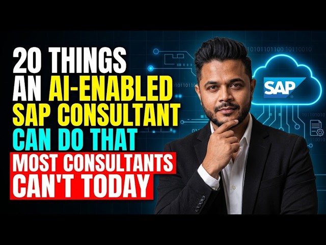 20 Things an AI-Enabled SAP Consultant Can Do That Most Consultants Can't Today | ZaranTech