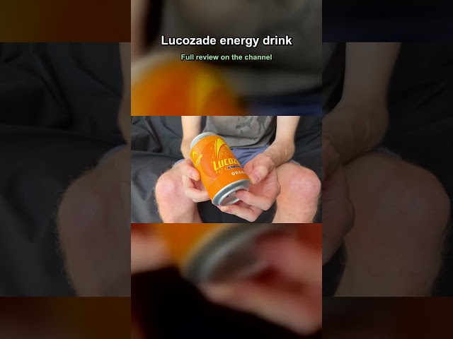Lucozade energy drink - Classic lucazade with a orange twist
