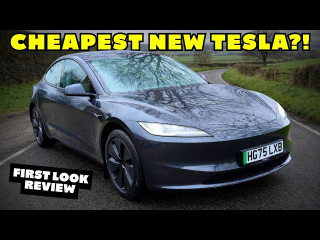 FIRST DRIVE of the NEW entry level 2026 TESLA MODEL 3 RWD