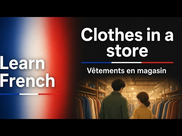 [EN/FR] Learn French: Clothes in a shop | Ambient Listening