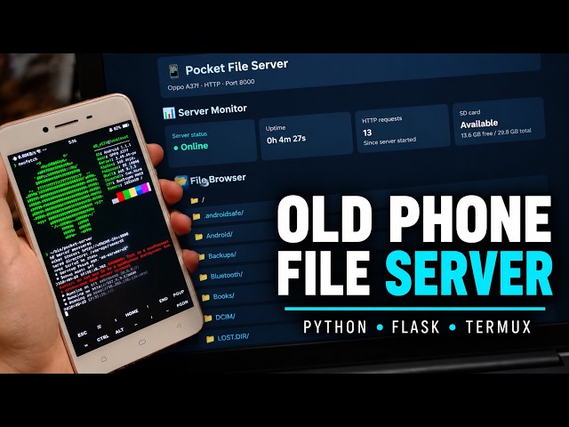 Turning an Old Android Phone into a Server!