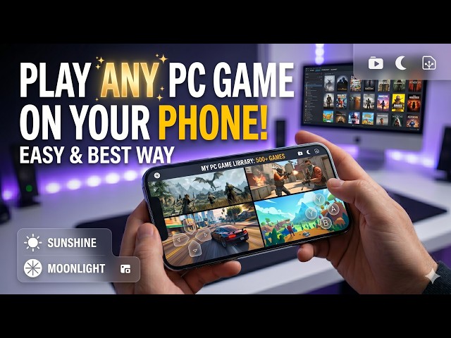 Play GTA 5 on Your Phone Using Sunshine & Moonlight | Control PC from Mobile!