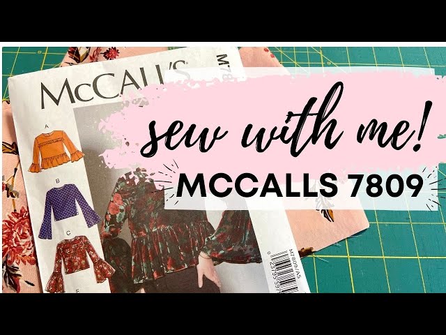 SUNDAY SEWING WITH ME! MCCALLS 7809 SHIRT WITH ART GALLERY FABRICS. MY SEWING VLOG.