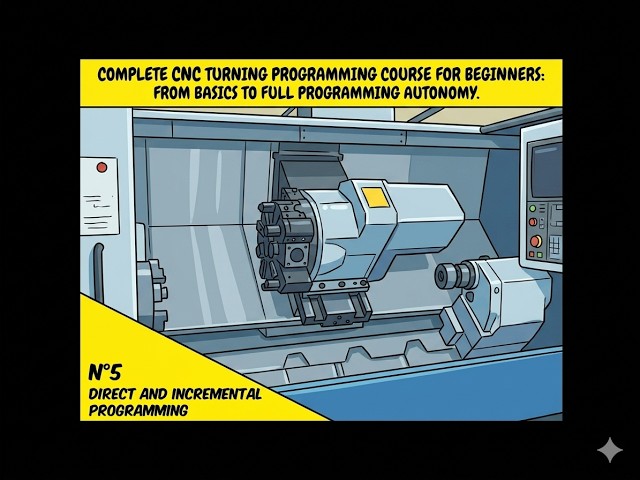 No 5 Complete CNC lathe programming tutorial for beginners Direct Incremental Programming Examples