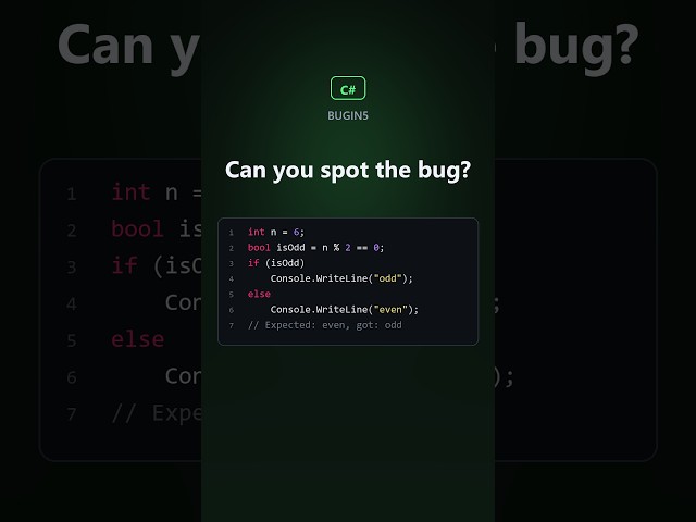 3 C# snippets, 3 hidden bugs. Can you spot them? 🐛 #coding