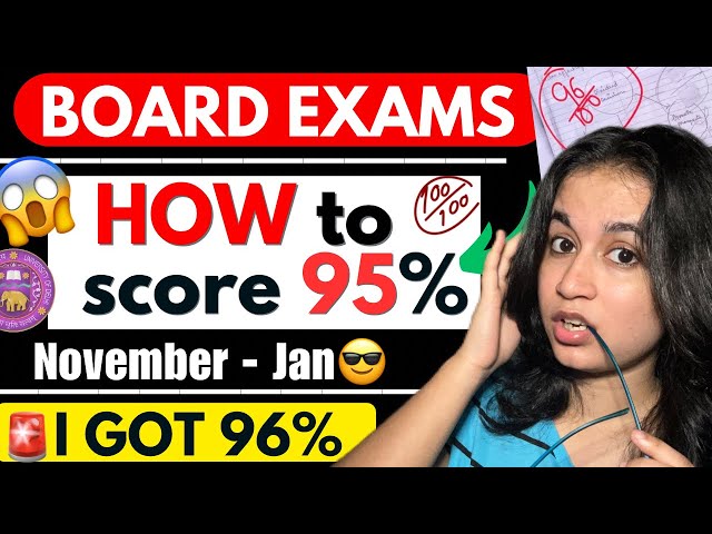 🔥I scored 96% in Boards in LAST 3 MONTHS ( Imp Topics + Time table) 