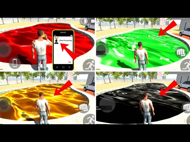 🔥 SWIMMING POOL COLOR 😱 Cheat Code in Indian Bike Driving 3D | New Update