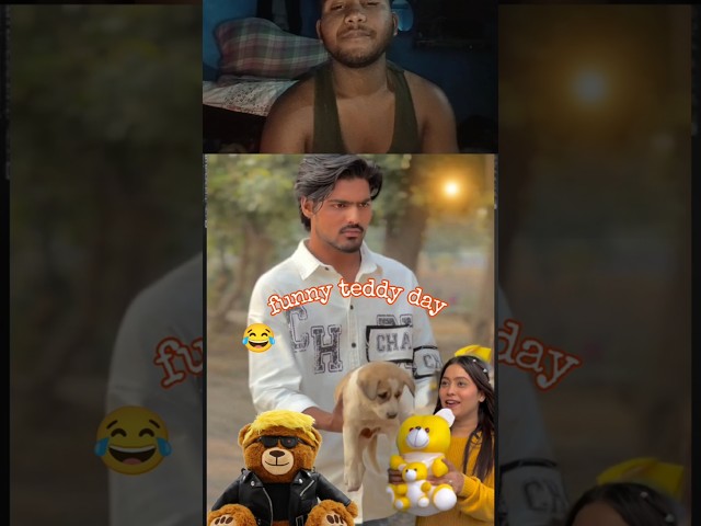 Jab Teddy Day serious ho jaye 😂#FunnyTeddyDay#2026 #dogs #FunnyVideo#viral