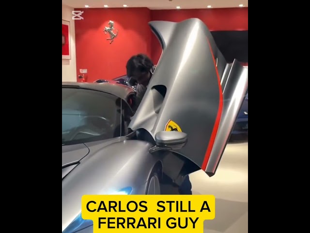 CARLOS SAINZ STILL A FERRARI GUY