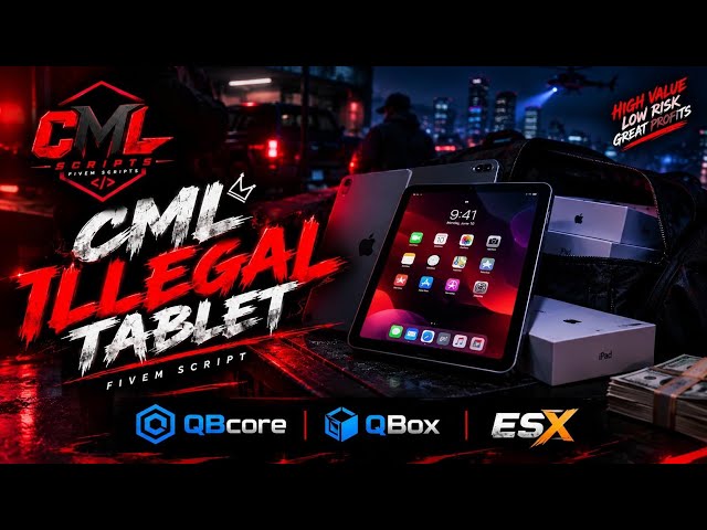 CML Illegal Tablet | New Criminal Missions for FiveM | QBCore Qbox ESX
