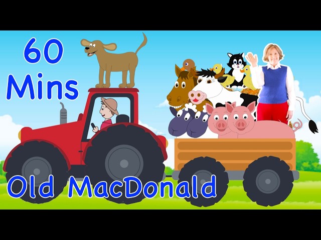Old MacDonald Had A Farm! 60 Minutes of Preschool Learning with Vicky Arlidge!