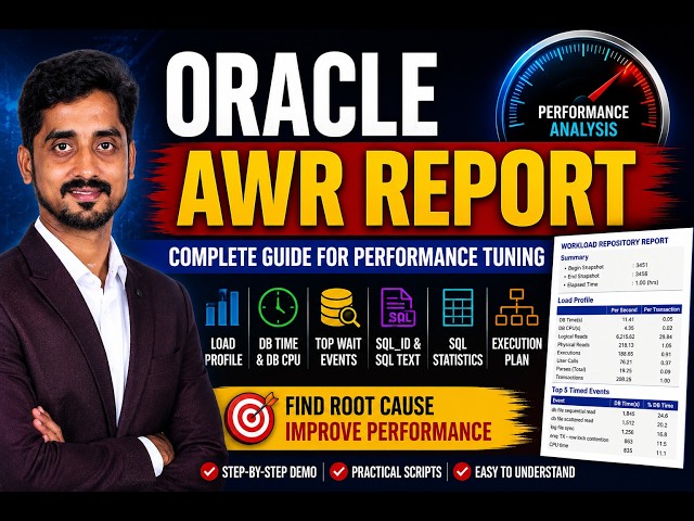 How to Generate & Analyze Oracle AWR Reports & Performance Tuning