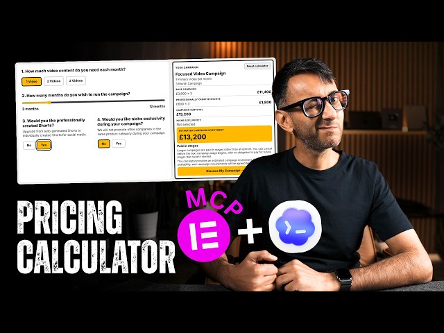 Quote Calculator built by ChatGPT + Elementor MCP