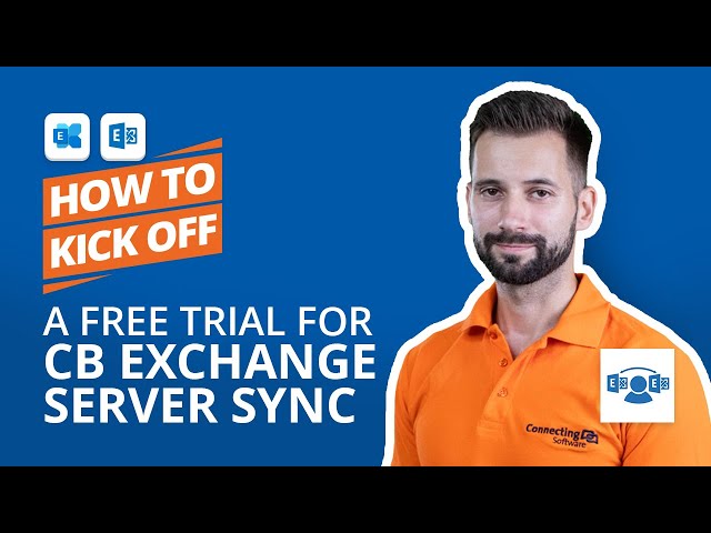 How to kick off a free trial for CB Exchange Server Sync
