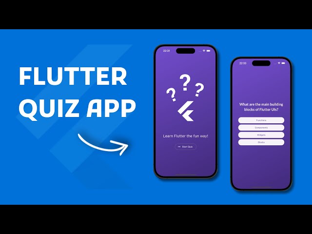 Flutter Quiz App Tutorial for Beginners