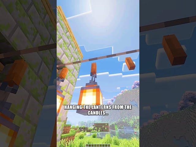 making hanging lights in minecraft